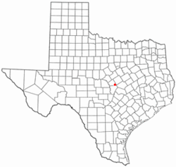 Location of Kempner, Texas