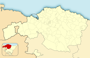 Lekeitioの位置（ビスカヤ県内）