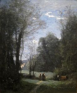 Camille Corot La Maison blanche de Sèvres, 1872 Musée d'art de Cincinnati.