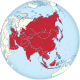 mapa Asie
