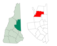 Localizare în Comitatul Carroll, New Hampshire