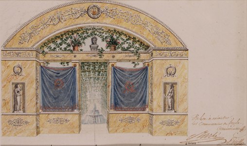 Трансфармуемая зала для шоу, канцэртаў і танцаў (1799).
