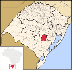 Location within Rio Grande do Sul