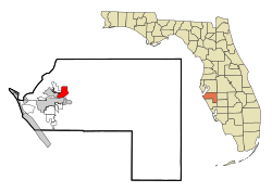 Location in Manatee County and the state of Florida