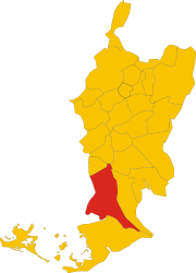 San Canzian d'Isonzo – Mappa