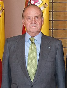 A photograph of Juan Carlos aged 75