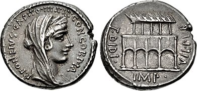 55 BC, P. Fonteius Capito (Concordia/Villa Publica).