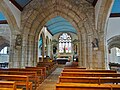 Église Saint-Annouarn de Peumerit ː vue intérieure d'ensemble.