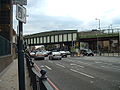 Commercial Road nabij Limehouse railway station