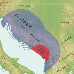 Illíria területe az ókorban