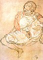 Густав Климт: "Mulher sentada", (1916)