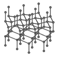 Structure cristalline de la lonsdaléite.