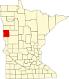 State map highlighting Clay County