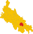 Collocatio finium municipii in Provincia Laudensi.