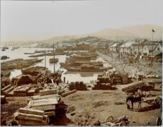 Puerto de Otaru en 1909