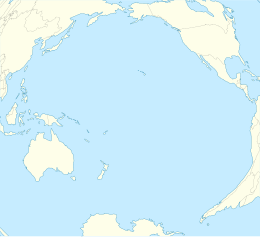 ミッドウェー島の位置（太平洋内）
