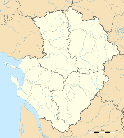 Carte administrative de Poitou-Charentes