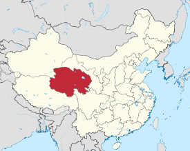 Map shawin the location o Qinghai Province