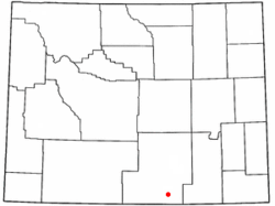 Location of Grand Encampment, Wyoming