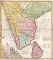 Mappa tal-kosta ta' Malabar imfassla minn Homann Heirs fl-1733. Dak iż-żmien, Travancore kien biss territorju żgħir imdawwar bejn Kollam u Kanyakumari, kif muri fuq il-mappa (distretti ta' Thiruvananthapuram u Kanyakumari tal-lum biss). Ir-reġjun vast tal-Kosta ta 'Malabar bejn Kannur u Kollam kien imbagħad taħt il-kontroll taż-Zamorin ta' Calicut. Kien fit-tieni nofs tas-seklu 18 li Travancore wiret ir-renji sa Cochin u sar renju qawwi, u Thiruvananthapuram saret belt ewlenija f'Kerala.