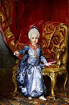 Lukisan tahun 1770 oleh Anton Raphael Mengs yang menggambarkan Archduke Francis pada usia 2 tahun.