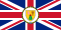 Vlajka guvernéra Turks a Caicos Poměr stran: 1:2