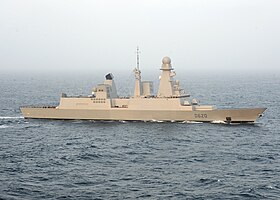 Den franske destroyer FS Forbin (D620) under operation Enduring Freedom