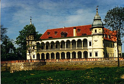 Krobielowice (tiếng Đức: Krieblowitz) Lâu đài, Hạ Silesia (thuộc sở hữu của gia đình Blücher 1814–1945)