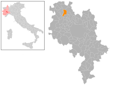 Locatie van Piovà Massaia in Asti (AT)