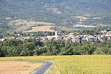 panoramo de la komunumoparto Ribiers