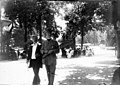 Henry Russell (a destra) e il barone de Lassus (a sinistra) a Luchon, nel 1895, fotografia di Eugène Trutat