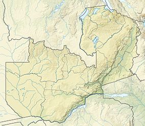 Map showing the location of Nsumbu National Park