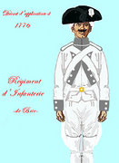 Uniforme du régiment de Brie de 1776 à 1779