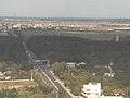 Aerial view of DN1, in Ilfov County, north of Otopeni