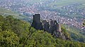 Le château ruiné du Girsberg et le village de Ribeauvillé