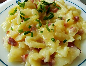 Kartoffelsalat ohne, dafür mit Speck