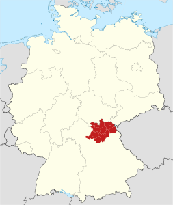 Distretto dell'Alta Franconia – Localizzazione