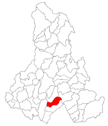 Location in Harghita County