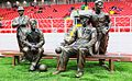 Statuer av brødrene Starostin som stiftet Spartak Moskva