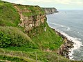 Etwas nördlich von Robin Hood’s Bay erreicht der Weg die Steilküste der Nordsee