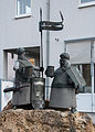 Skulpturen als Geschenk der Partnerstadt Viry-Chatillon auf dem Viry-Châtillon-Platz