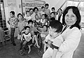 Handicapped children, most of them victims of Agent Orange