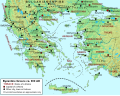 Byzantine Greece in 900 AD.