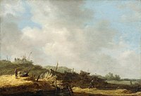 Jan van Goyen, Dune landscape; an example of the "tonal" style