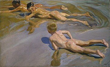 Enfants à la plage (1910), Madrid, musée du Prado.