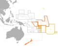 Image 2Outline of sovereign (dark orange) and dependent islands (bright orange) (from Polynesia)