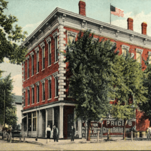 Color illustration of the Odd Fellows Building, Seymour, IN