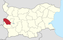 Distretto di Pernik – Localizzazione