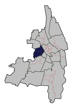 Lage des Planungsraums Pfersee in Augsburg