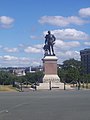 The Statue of Sir Francis Drake in Plymouth, England